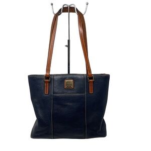 Dooney & Bourke Pebble Grain Leather Midnight Blue Lexington Purse